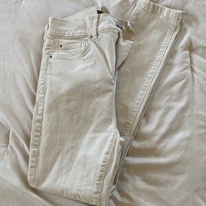 Ann Taylor Petite Cream Jeans